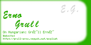 erno grull business card